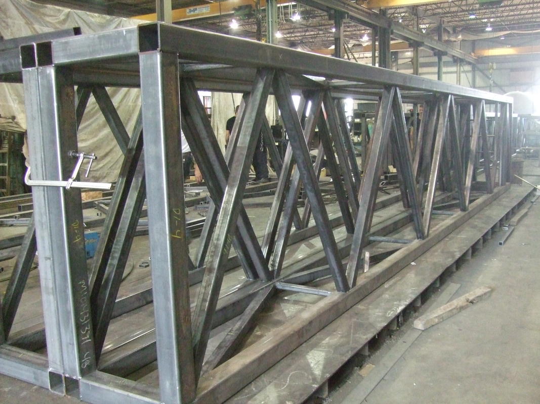 Mild steel structure trusses